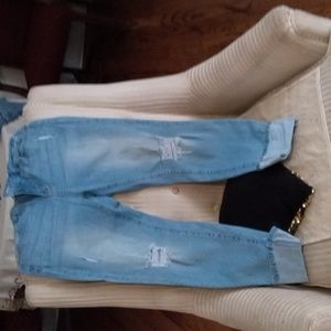 Cuffed jeans gently used
